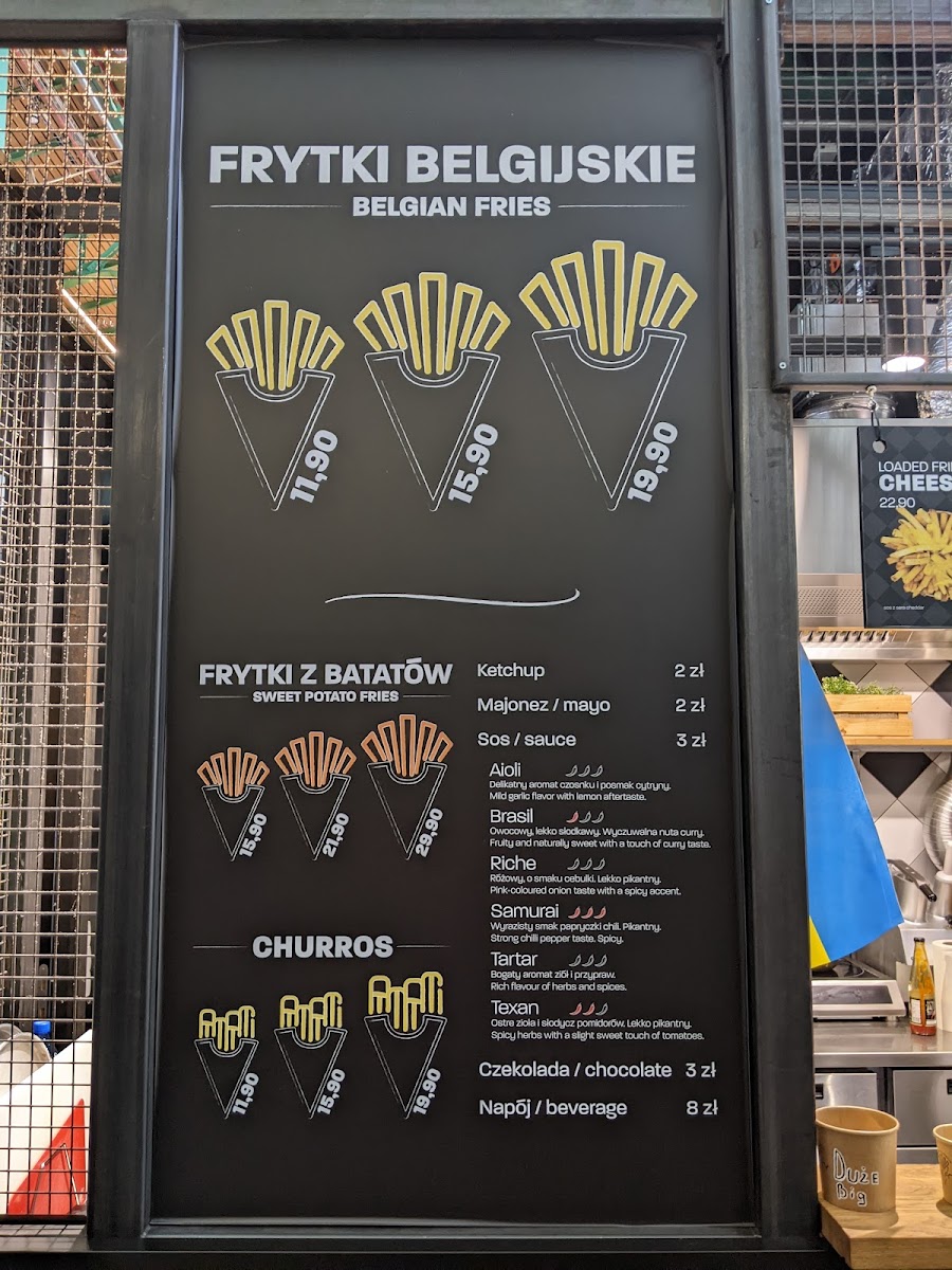 Menu The Fry - Hala Koszyki-5